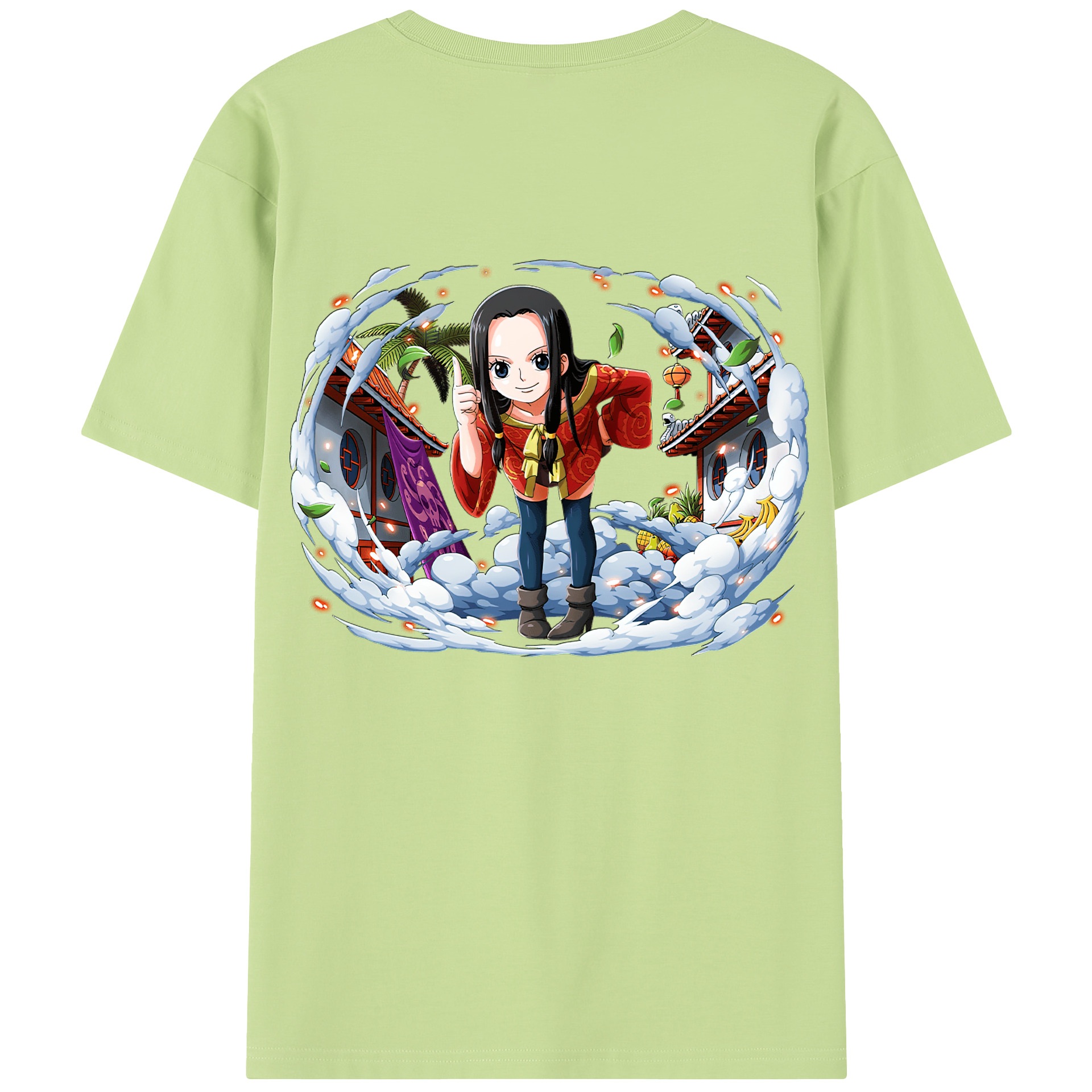 ワンピース ボア・ハンコック ONE PIECE Boa·Hancock 綿100％半袖Tシャツ（背面プリント）